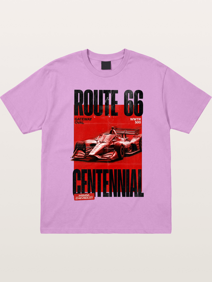 Red Tone Route66 Racing Card Gildan T-shirt
