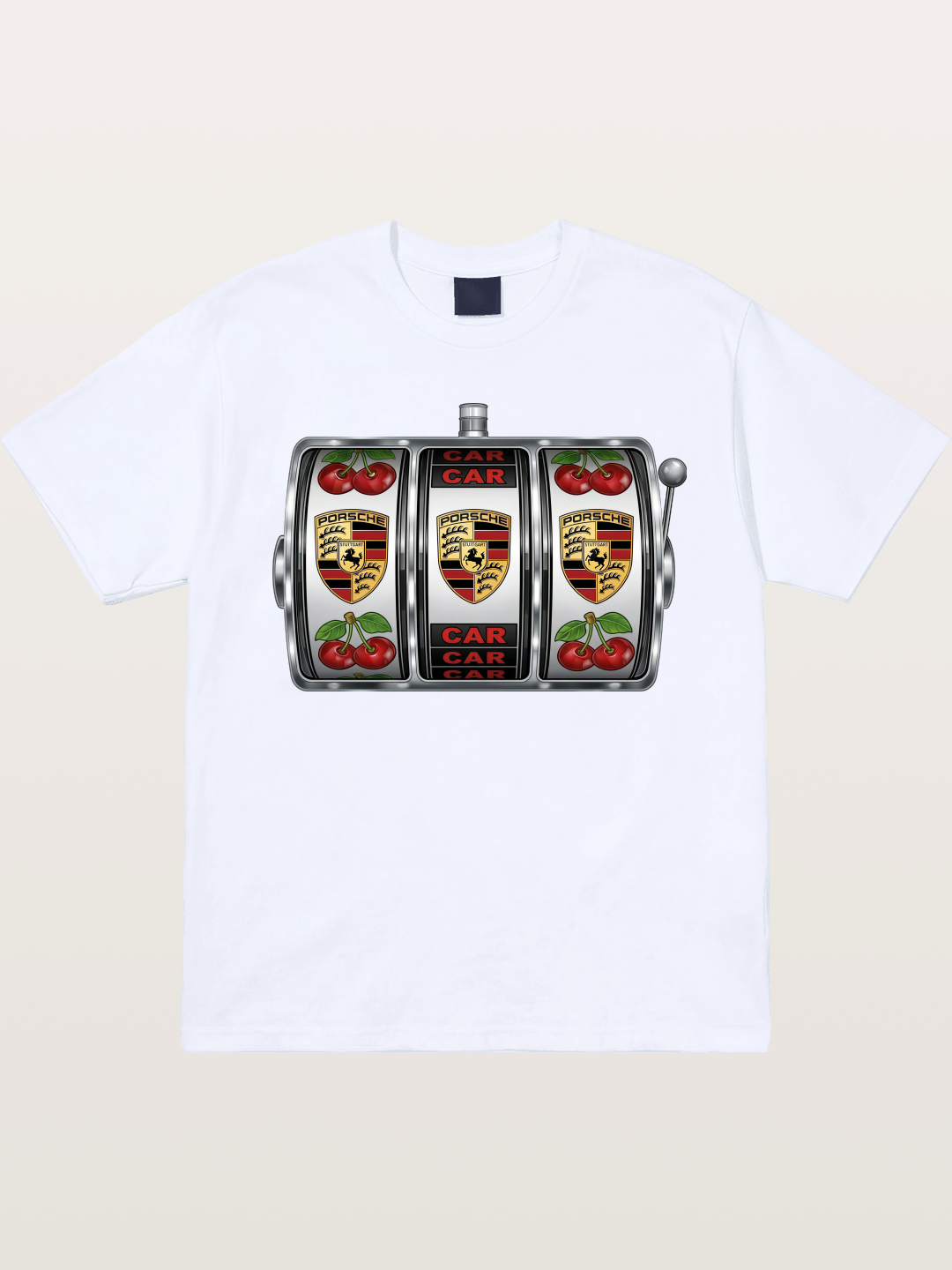 Porsche Slot Machine Art Print Gildan T-shirt