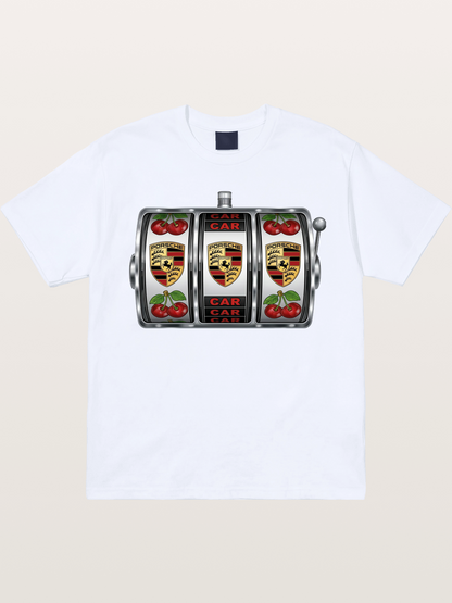 Porsche Slot Machine Art Print Gildan T-shirt