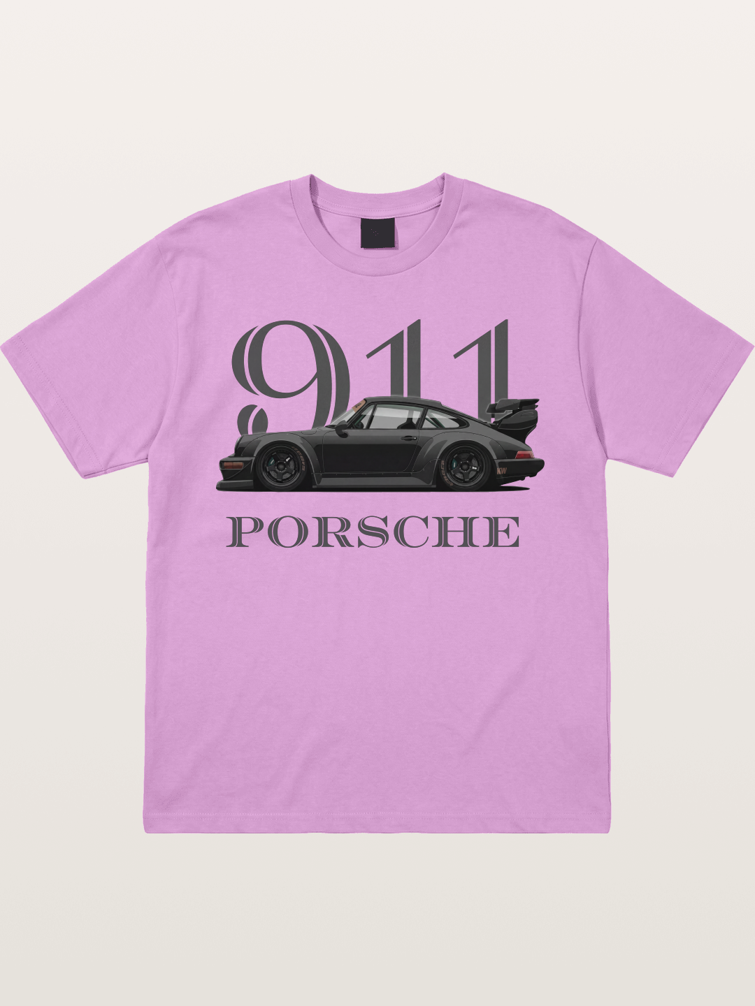 Porsche 911 Widebody Black Sports Car Gildan T-shirt
