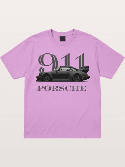 Porsche 911 Widebody Black Sports Car Gildan T-shirt