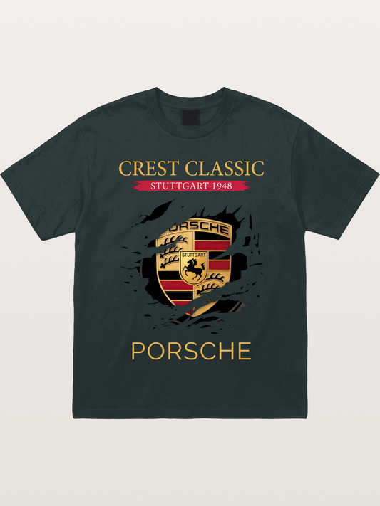 Porsche Stuttgart Tear Logo Gildan T-shirt