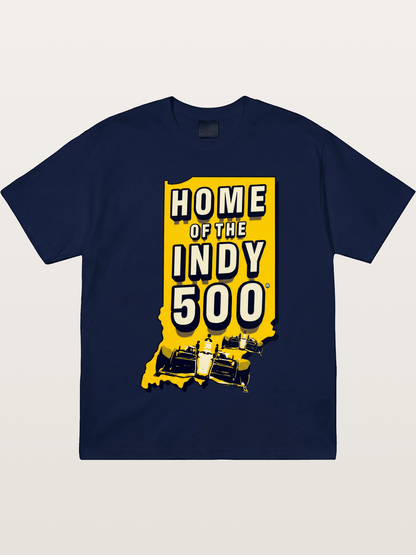 Indy 500 Indiana State Home Design Gildan T-shirt