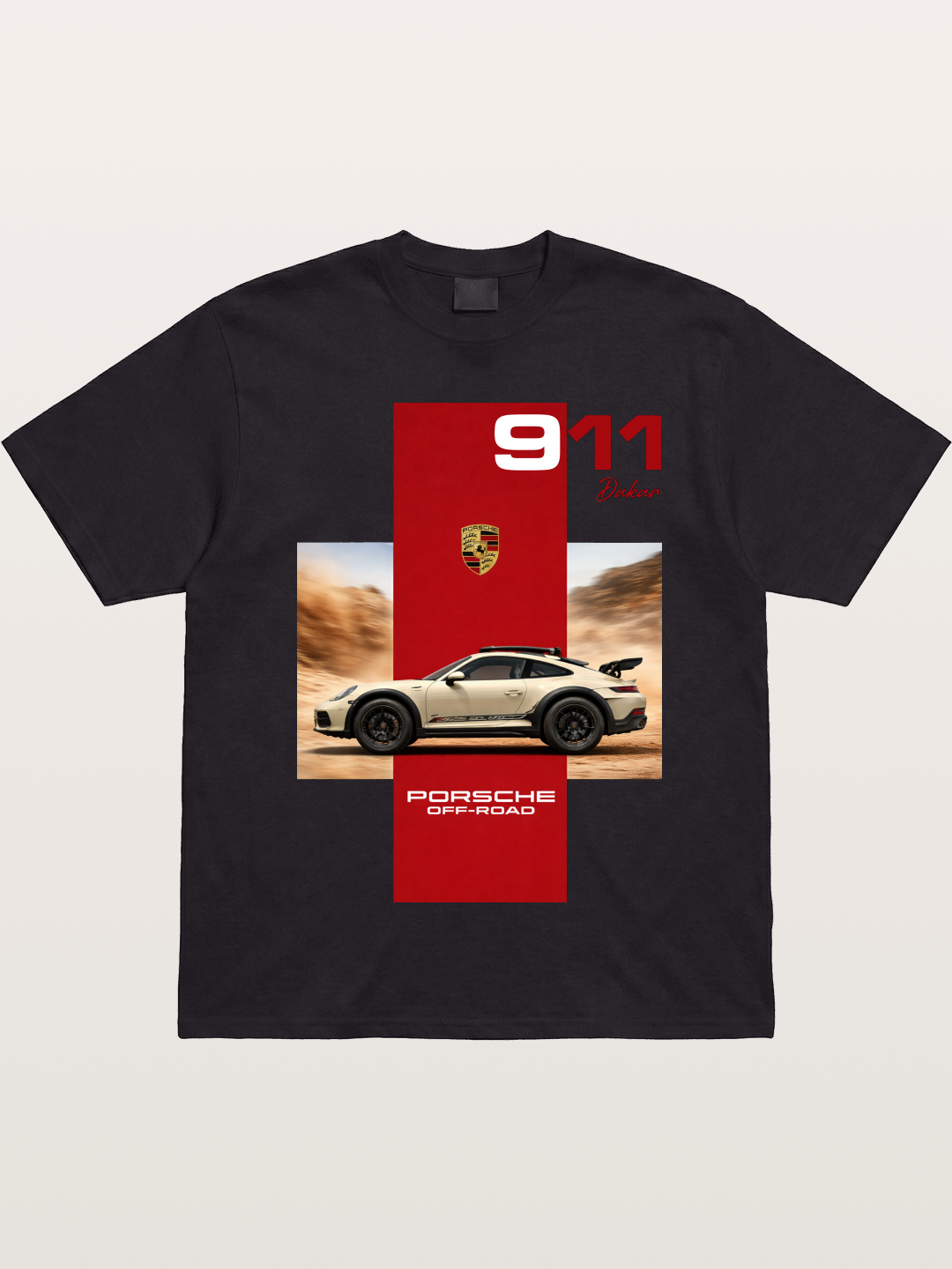 Porsche 911 Offroad Safari Style Gildan T-shirt