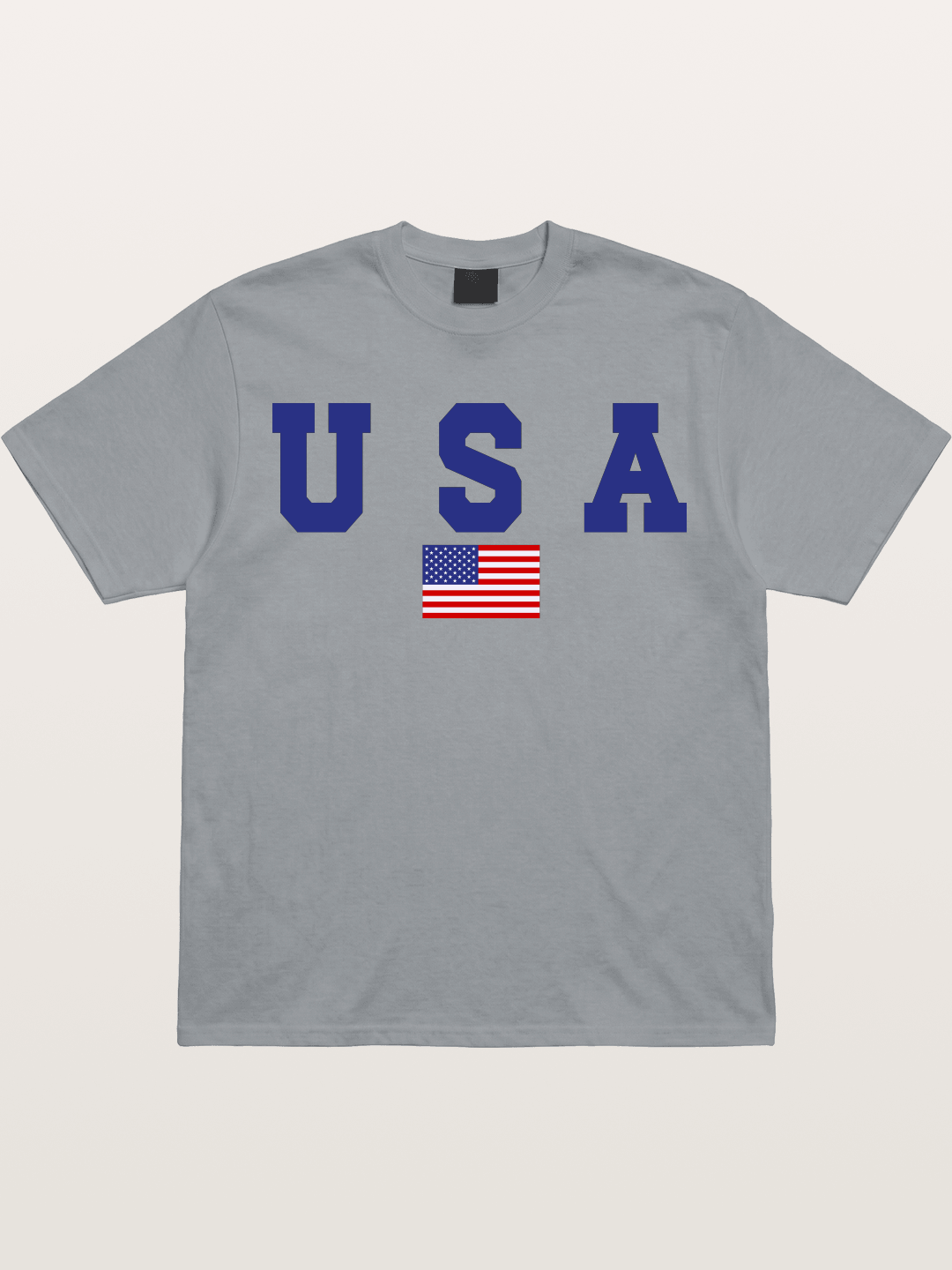 USA Letters With American Flag Gildan T-shirt