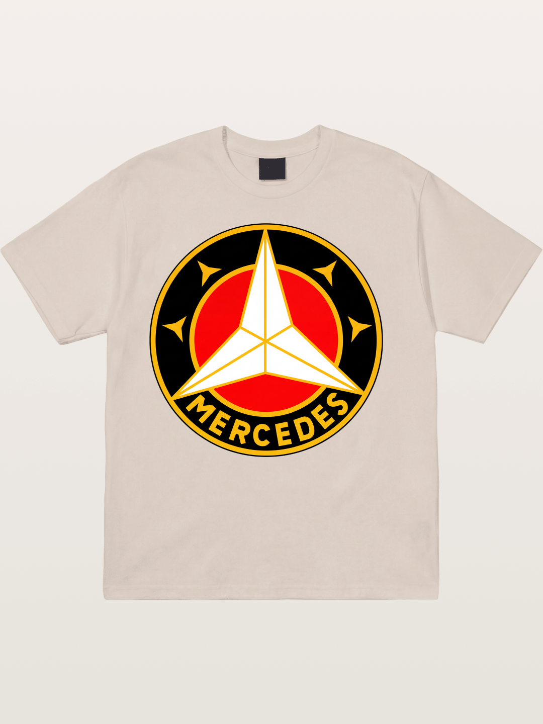 Vintage Mercedes Star Logo Cotton T-shirt