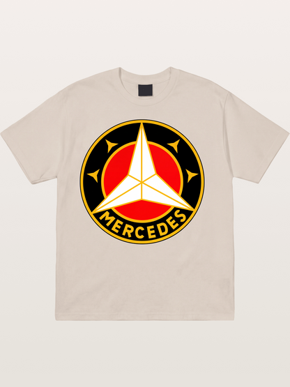 Vintage Mercedes Star Logo Cotton T-shirt