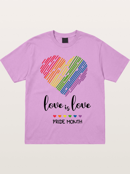 Pride Month Rainbow Heart Gildan T-shirt