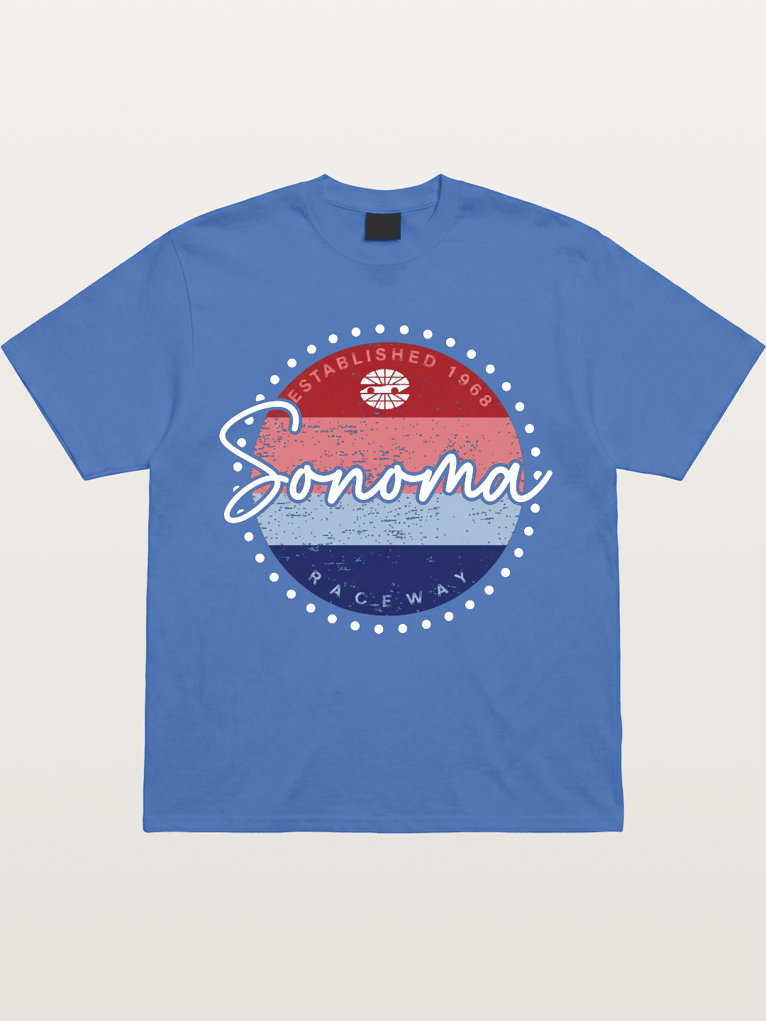 Sonoma Raceway Retro Circular Logo Gildan T-shirt