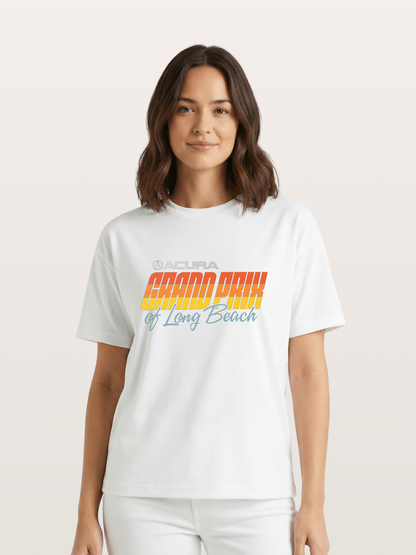 Sunset Grand Prix Typography Gildan T-shirt
