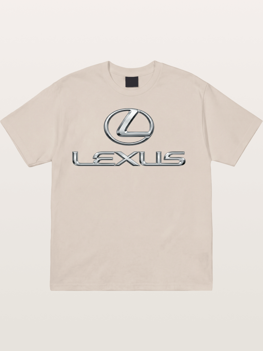Lexus Silver Logo Badge Cotton T-shirt