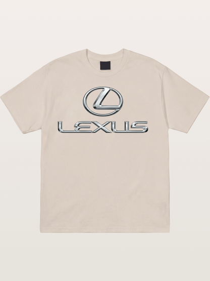 Lexus Silver Logo Badge Cotton T-shirt