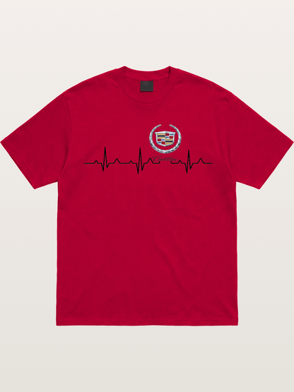 Cadillac Heartbeat Graphic Gildan T-shirt