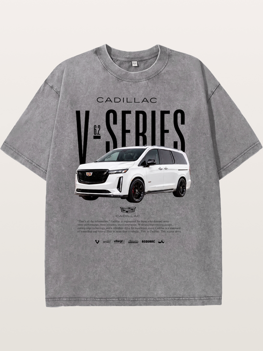 Cadillac V-Series SUV Graphic Washed T-shirt