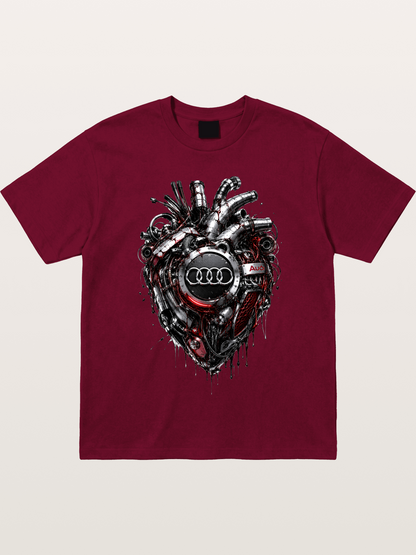 Audi Mechanical Heart Poster Gildan T-shirt