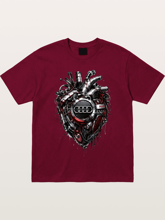 Audi Mechanical Heart Poster Gildan T-shirt
