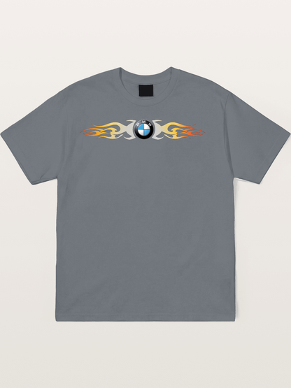 BMW Roundel Flame Stripe Cotton T-shirt