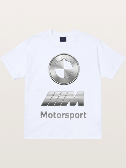 BMW Motorsport Metal Logo Art Gildan T-shirt