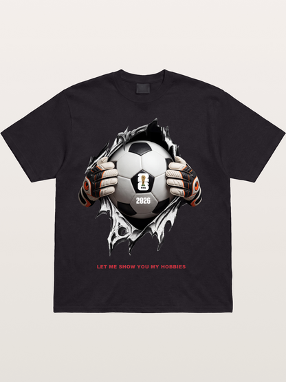 Soccer Ball Tear Effect 2026 Cotton T-shirt