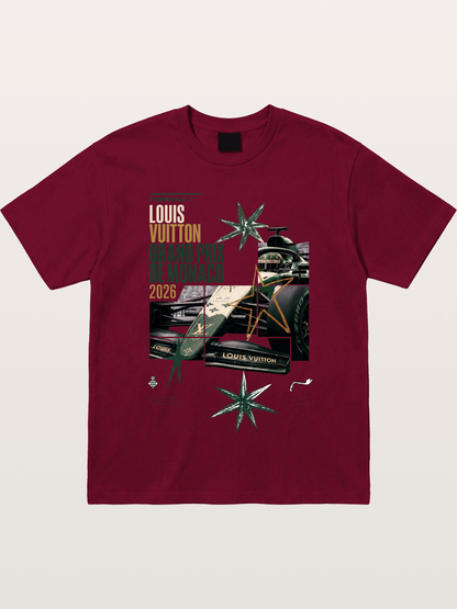Green LV F1 Race Car Print Gildan T-shirt