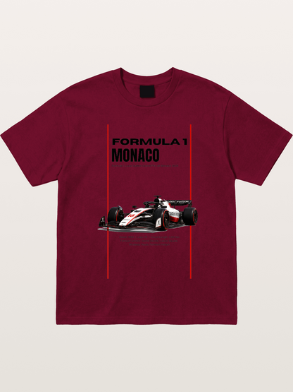 Minimal F1 Monaco Race Card Gildan T-shirt