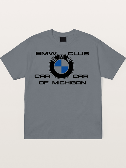 BMW Car Club Michigan Logo Cotton T-shirt