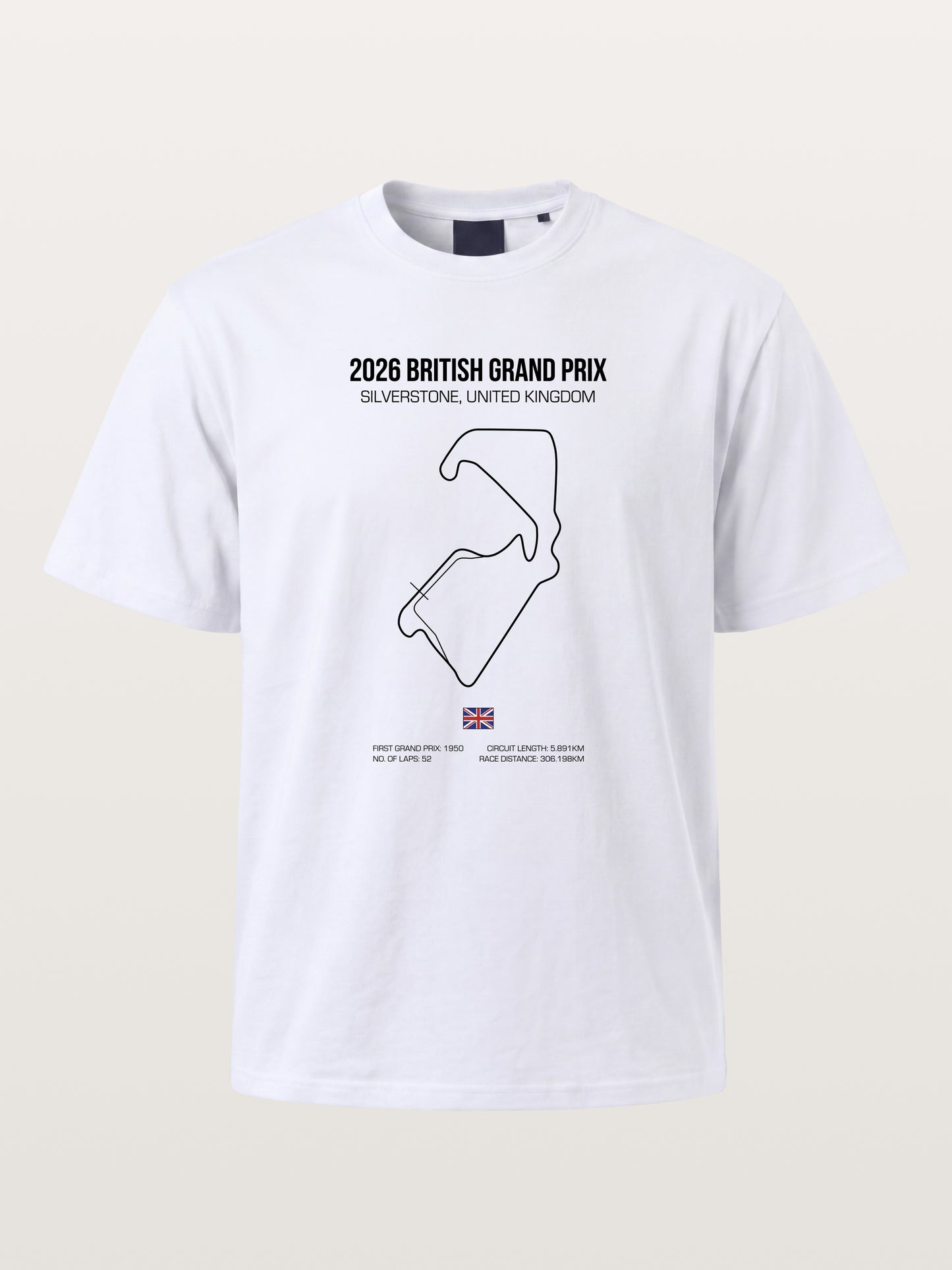 British Grand Prix Silverstone Track Outline Gildan T-shirt