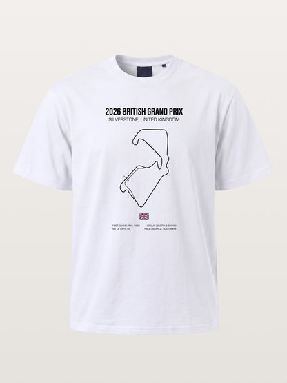 British Grand Prix Silverstone Track Outline Gildan T-shirt