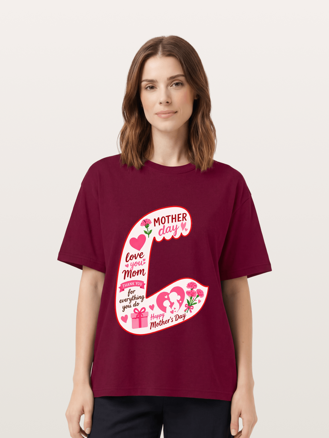 Mother's Day Love You Mom Art Gildan T-shirt