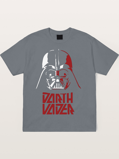 Darth Vader Red White Helmet Cotton T-shirt