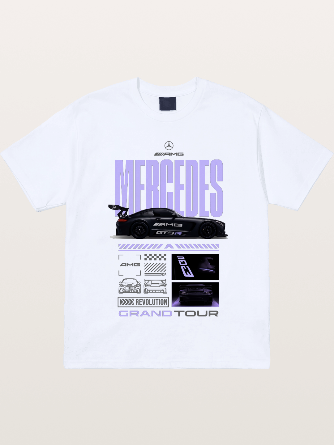 Purple Haze Mercedes Supercar Gildan T-shirt