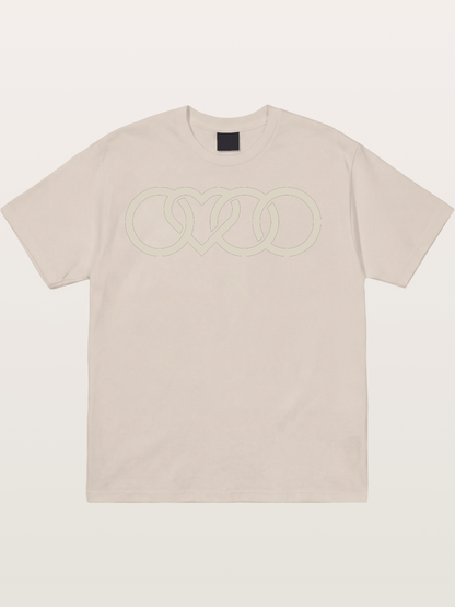 Audi Four Rings Heart Shape Cotton T-shirt