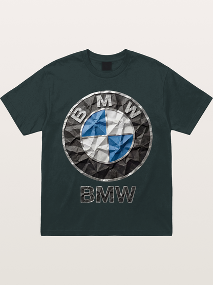 BMW Crumpled Paper Emblem Gildan T-shirt
