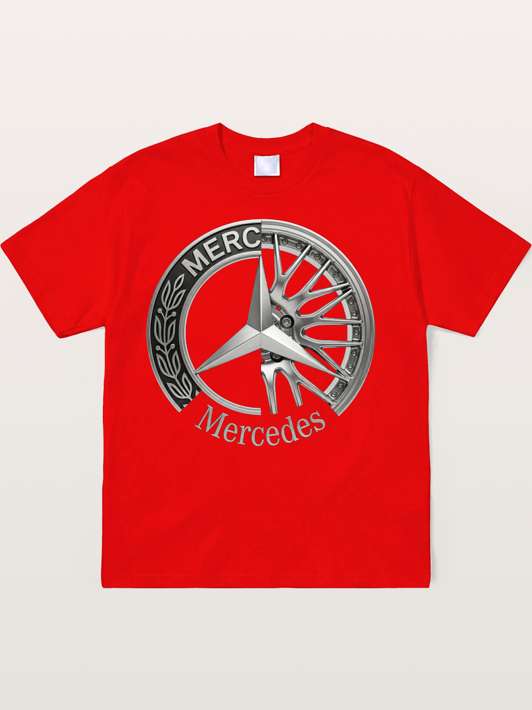 Mercedes Benz Wheel Emblem Art Soft-Stay T-shirt