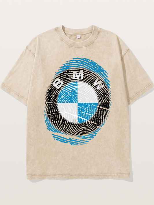 BMW Fingerprint Emblem Washed T-shirt