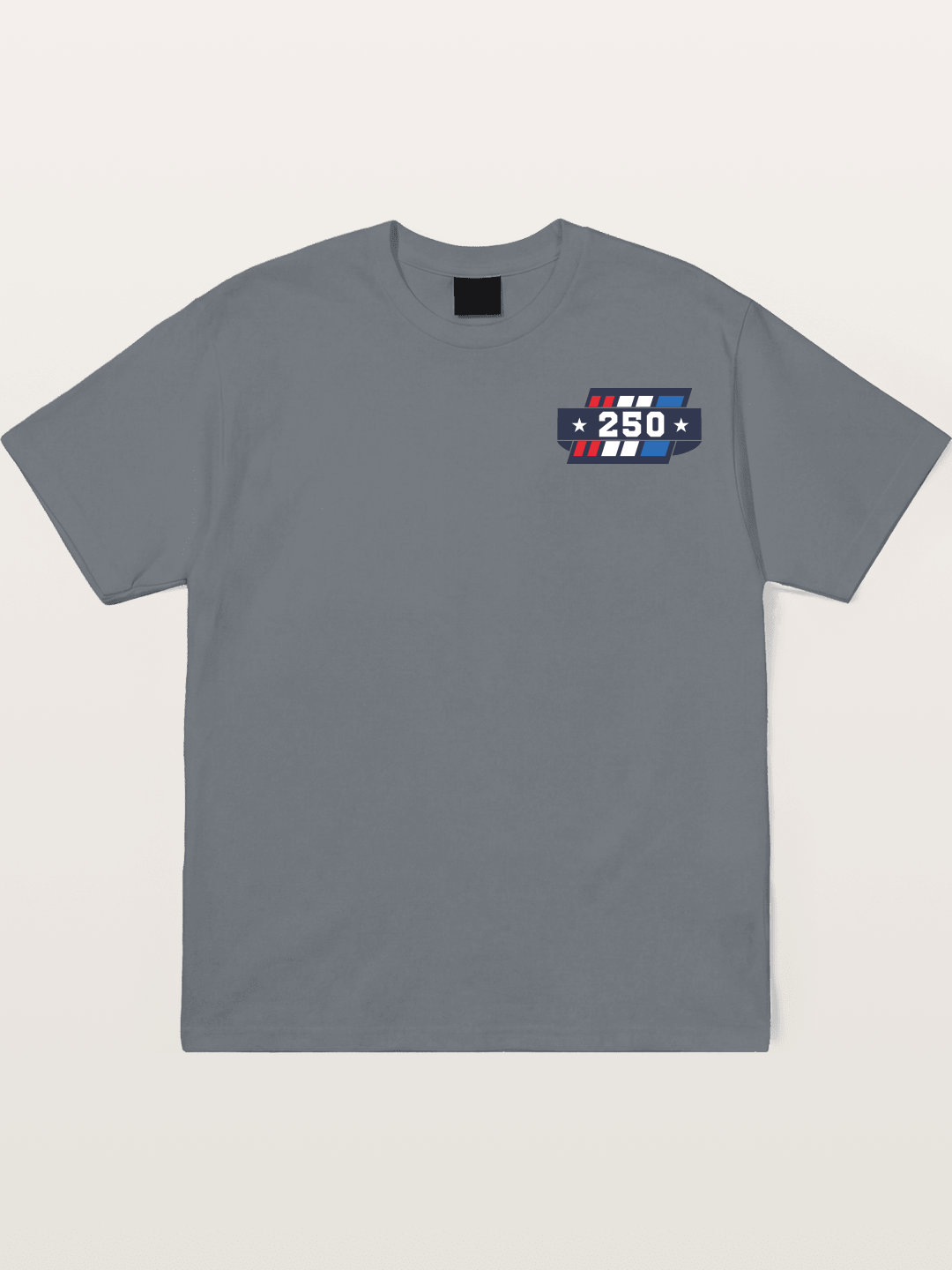 250th Anniversary Star Stripes Badge Cotton T-shirt