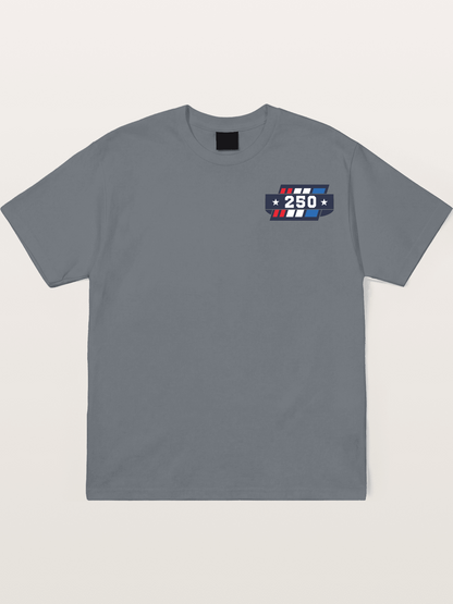 250th Anniversary Star Stripes Badge Cotton T-shirt