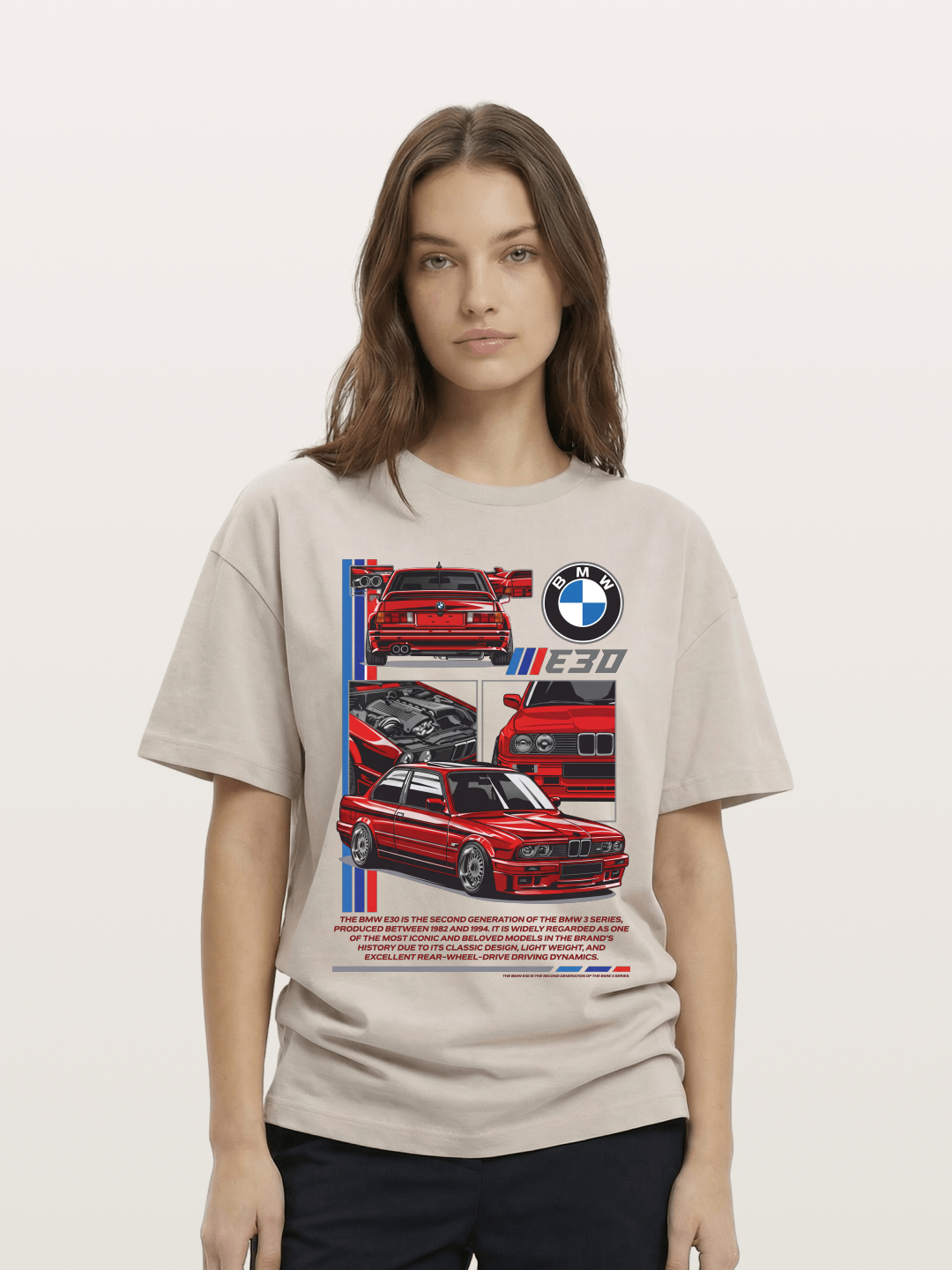 BMW E30 Multi Angle Collage Cotton T-shirt