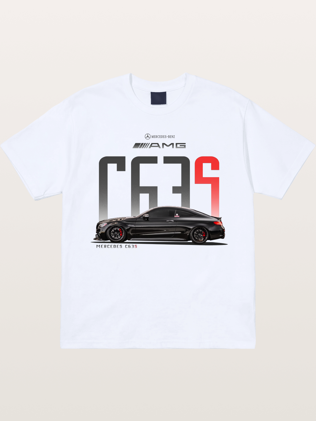 C63S AMG Black Mercedes Sports Car Gildan T-shirt