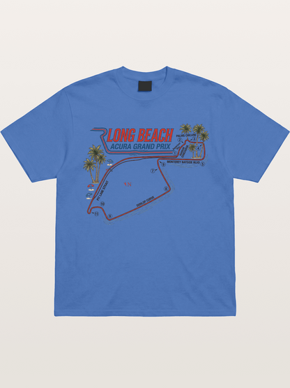 Long Beach Race Track Art Gildan T-shirt