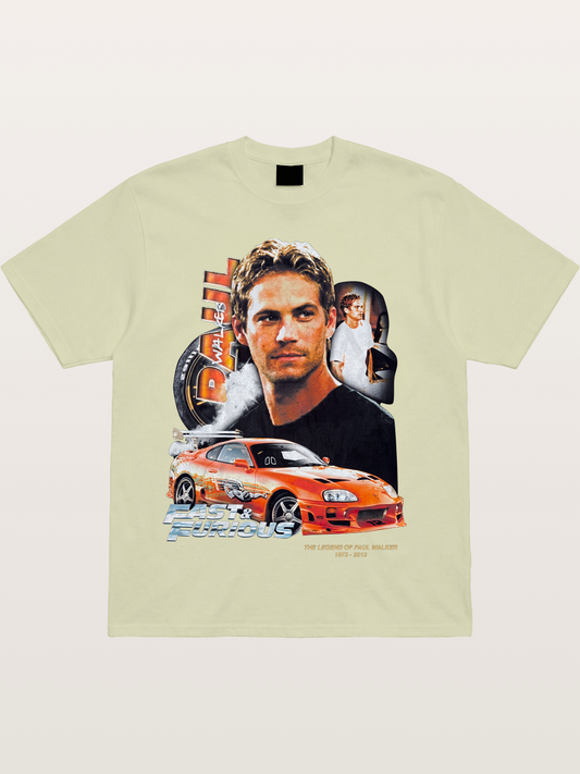 Orange Supra Fast & Furious Cotton T-shirt