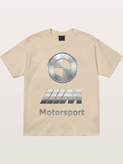 BMW Motorsport Metal Logo Art Gildan T-shirt
