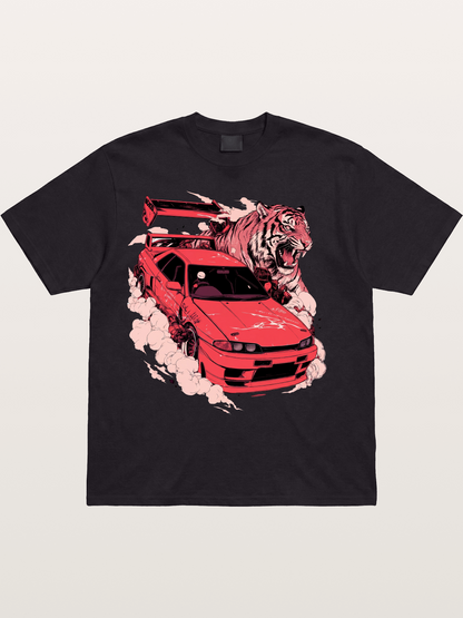 Red Drift Cotton T-shirt