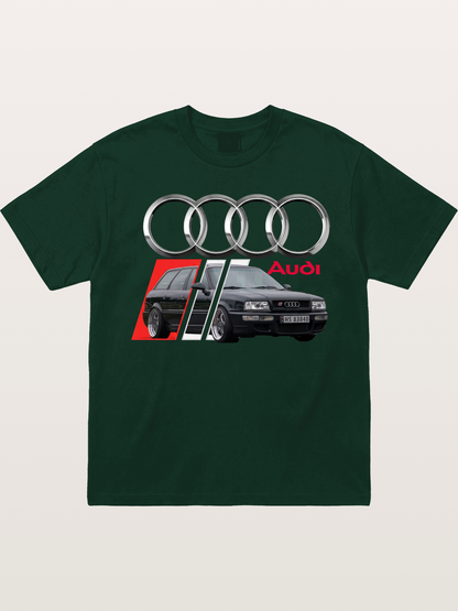 Audi Classic Car With Four Rings Gildan T-shirt