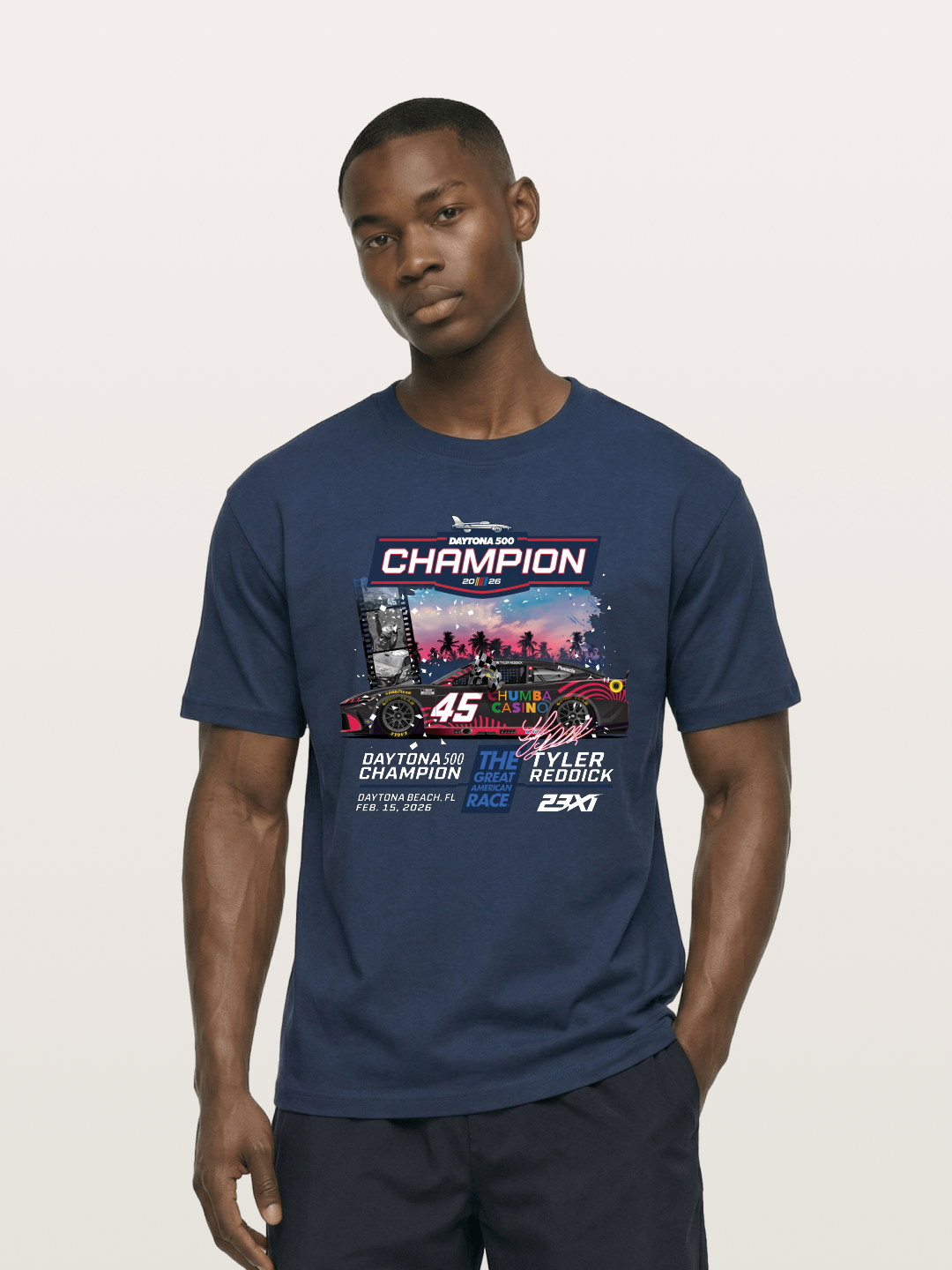 Tyler Reddick 45 Champion Car Art Cotton T-shirt