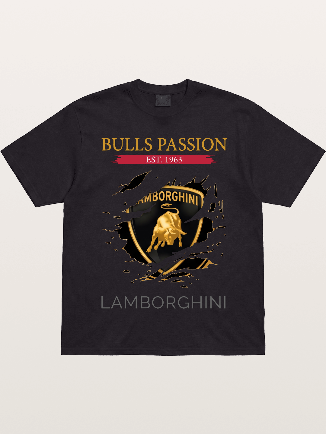 Lamborghini 1963 Tear Logo Gildan T-shirt