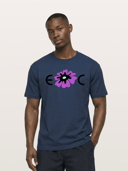Purple EDC Daisy Silhouette Cotton T-shirt