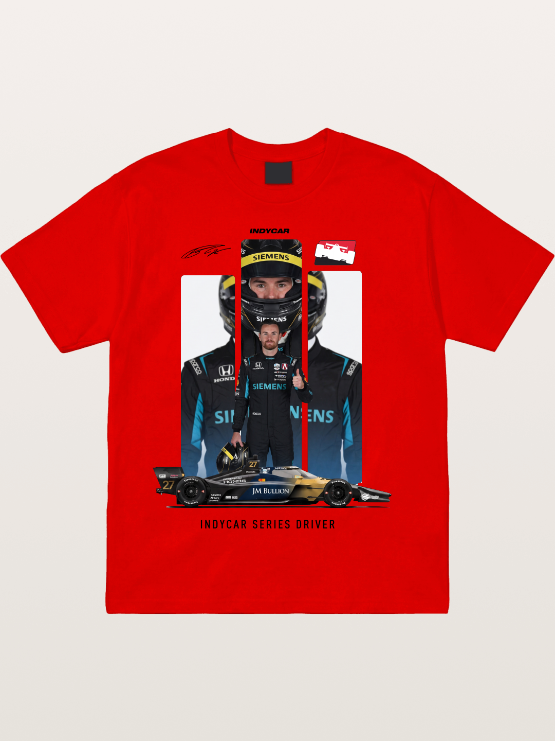 #27 IndyCar Driver Kyle Kirkwood Cotton T-shirt