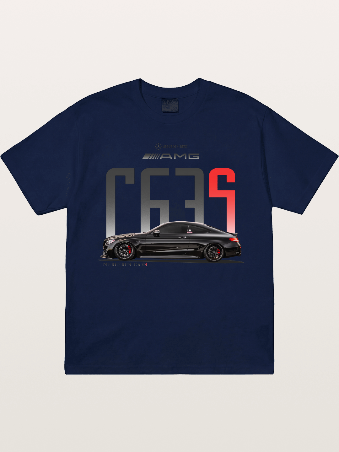 C63S AMG Black Mercedes Sports Car Gildan T-shirt