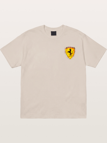Ferrari Paint Splash Logo Cotton T-shirt